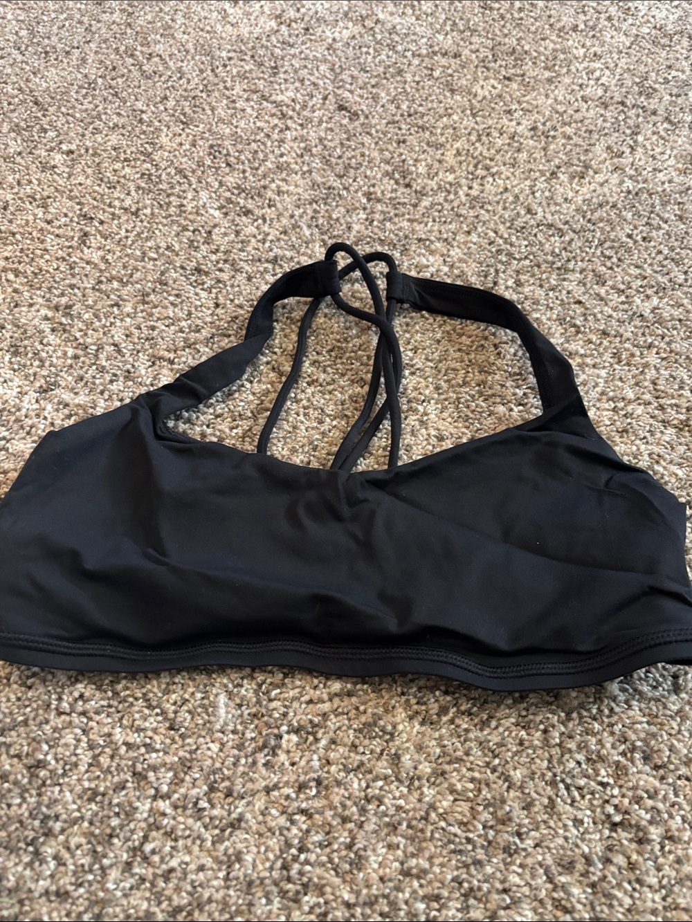 lululemon athletica Black Strappy Sports Bra